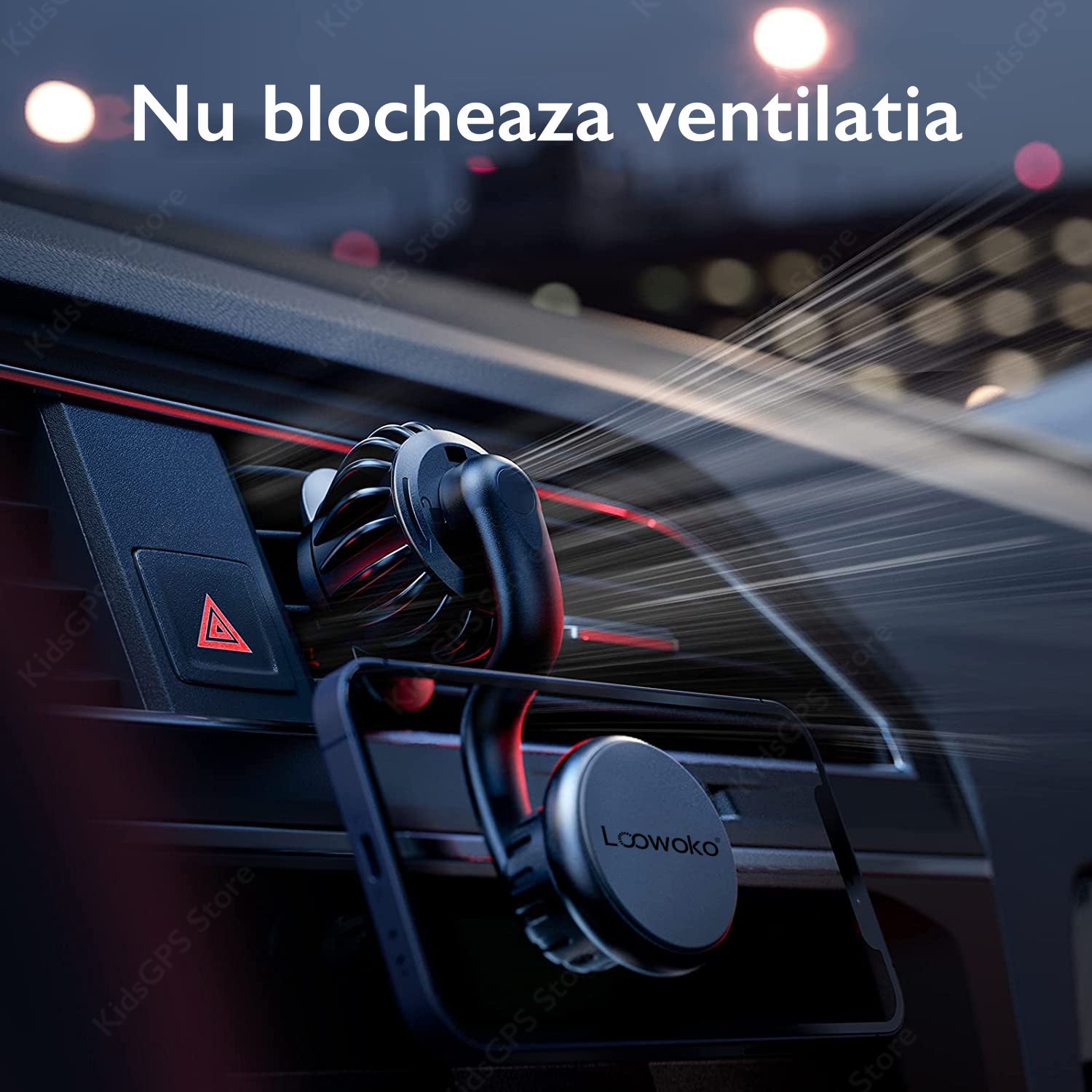 Suport telefon auto magnetic Loowoko Fix IT Long Suport telefon auto magnetic Loowoko Fix IT Long